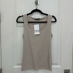 Zara Women's Cream Tank Top